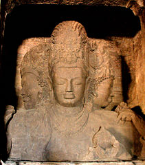 Sadashiva-Elephanta Caves Trimurti.jpg