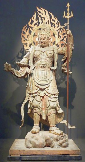 Standing Komoku Ten (Virupakusa), Heian period, 12th century.JPG