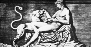 PSM V51 D247 Dionysos from the choragic monument of lysicrates.png